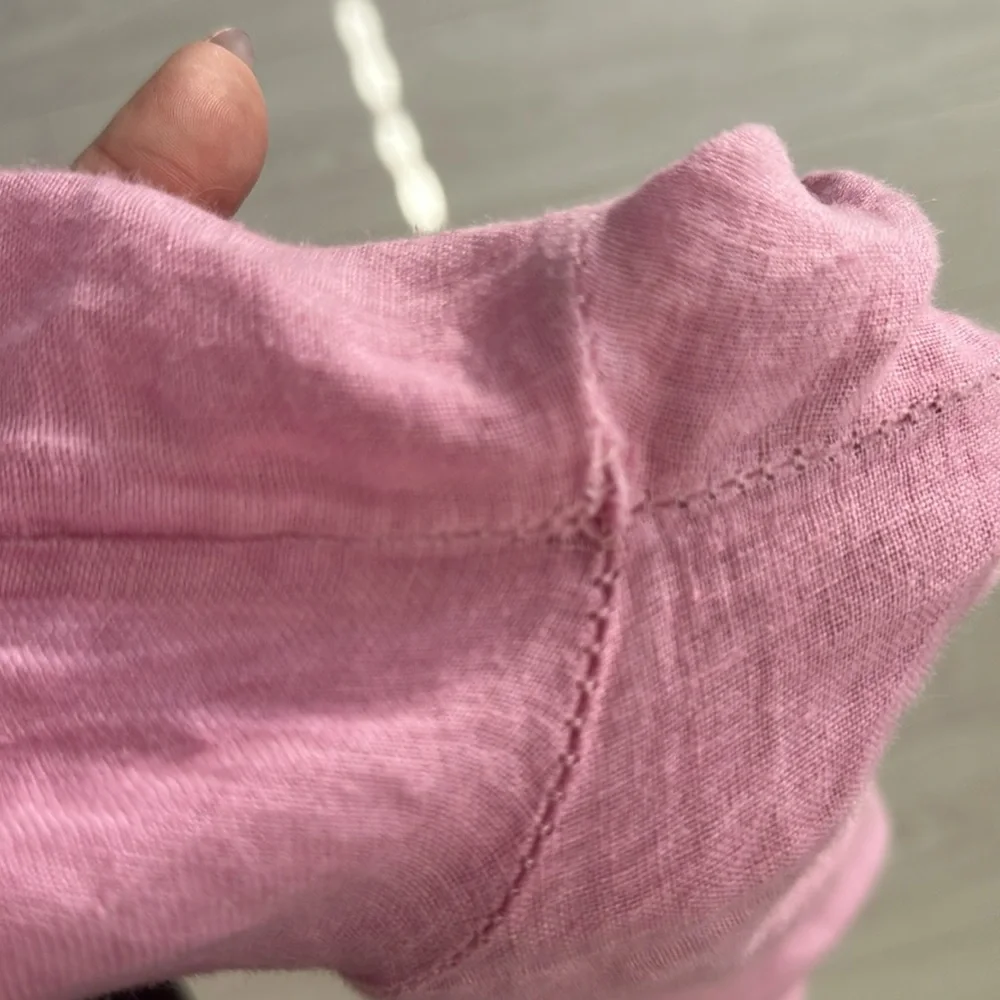 Pink Linen Jumpsuit - Picture 4 of 8